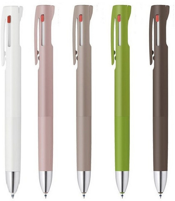 제브라 블렌 3색볼펜 0.5mm 5p, NEW 화이트 레드빈 세서미 파스타치오 쇼콜라, 1세트