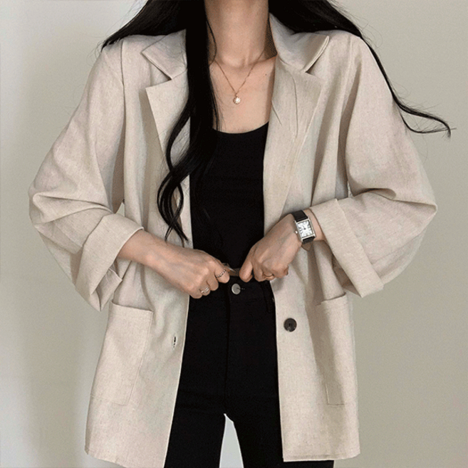 가볍게 걸치기 좋은 여름린넨 자켓