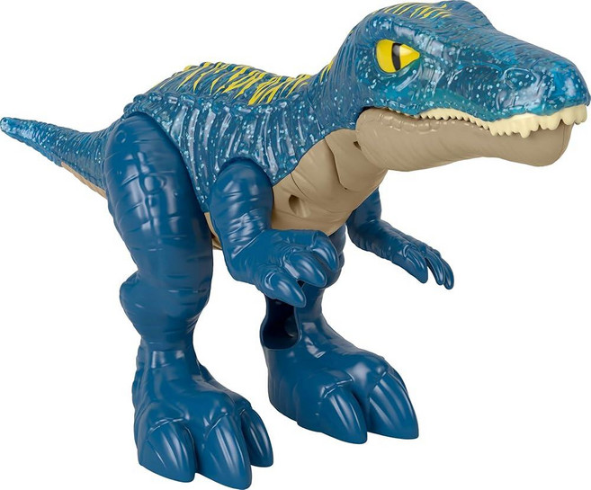 Fisher-Price Imaginext 쥬라기 월드 공룡 장난감 으르렁 & 글로우 바리오닉스 조명 사운드 및 씹는 액션 포함 만 3세 이상 아동용 144985