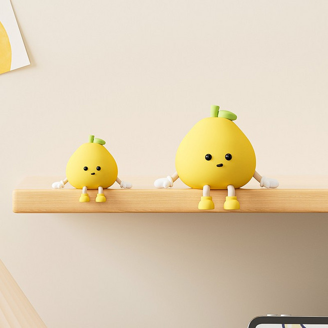 로즈소녀하우스 레몽이 사무실 책상꾸미기 모니터 장식인형 데스크테리어 인테리어 소품