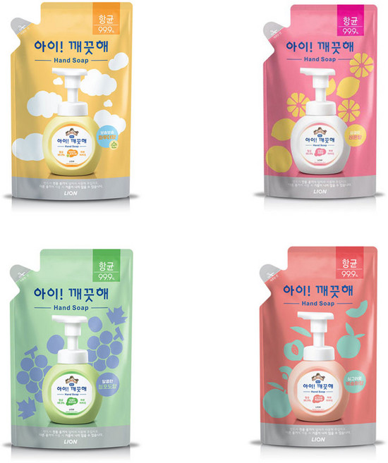 아이깨끗해 핸드워시 리필 200ml (택1), 1