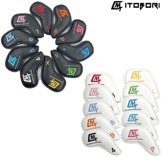 [이토보리] 레인보우 롱 아이언커버, 화이트, 1개