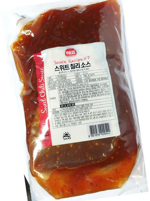 해표 스위트 칠리 소스 2kg 업소용 양념 매운맛, 1개