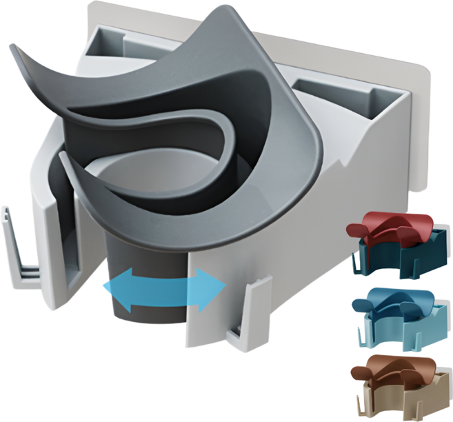 담연 드라이기 거치대 무타공 핸즈프리, 1개, 그레이