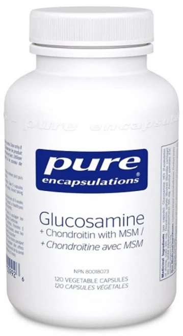 Pure Encapsulations 글루코사민 영양제 Glucosamine + Chondroitin with MSM 120정, 1개 - 쿠팡