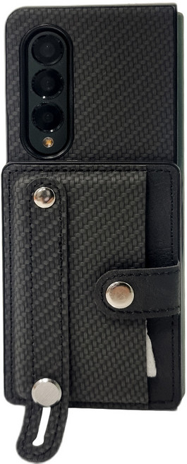 케바케 갤럭시 Z폴드 카드 포켓 핑거링 스트랩 가죽 케이스