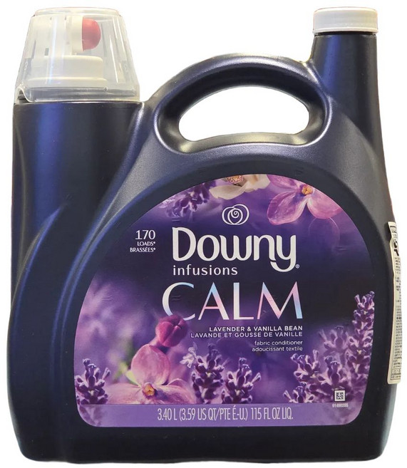 다우니 인퓨전 캄 3.4L 라벤더 앤 바닐라빈 섬유유연제, 1개