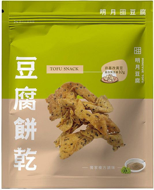 【明月豆腐餅】豆腐餅豆香十足 唰嘴 板豆腐, 1包, 150g
