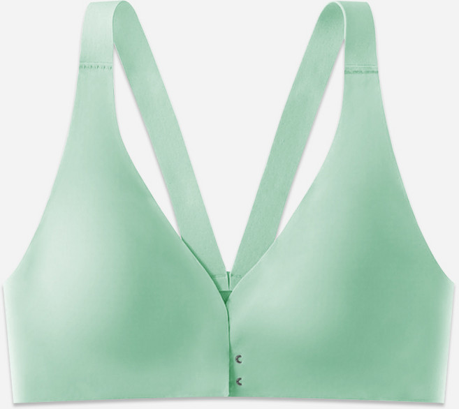 패션파트너 (4color / A~F컵) 초경량 심리스 무봉제 노와이어 이중 앞후크 초밀착 풀컵 브라 탑 4size