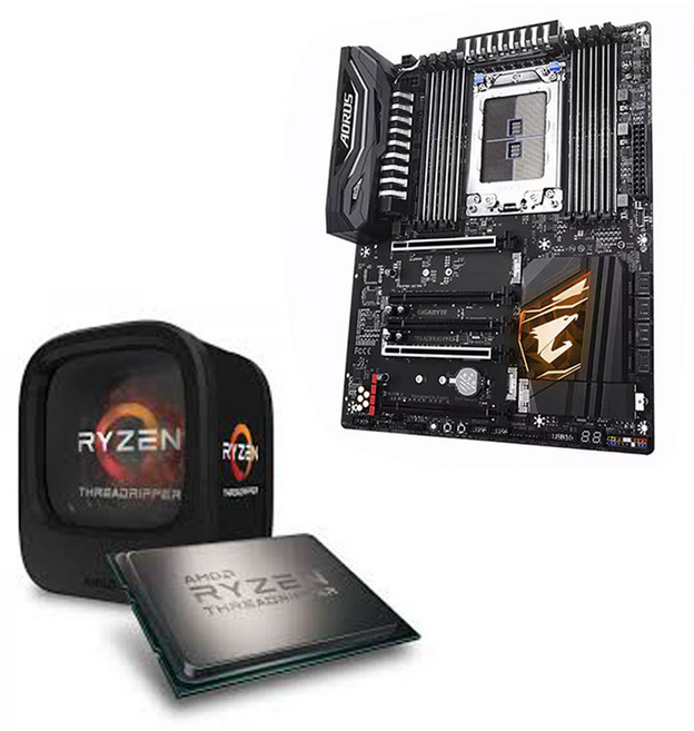 GIGABYTE X399 AORUS 메인보드+AMD Ryzen ThreadRipper 1950X CPU 번들