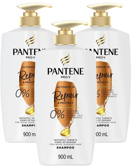 호주 팬틴 Pantene Repair & Protect Shampoo 얼티메이트 10 리페어 & 프로텍트 샴푸, 3개