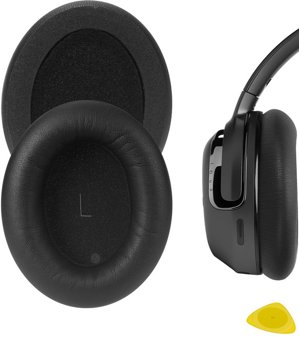 Geekria 퀵핏 교체용 이어패드 TOUR ONE TOUR ONE M2 헤드폰 이어쿠션 헤드셋 이어패드 이어컵 커버 수리용 부품(블랙), EJZ382-01, 1개