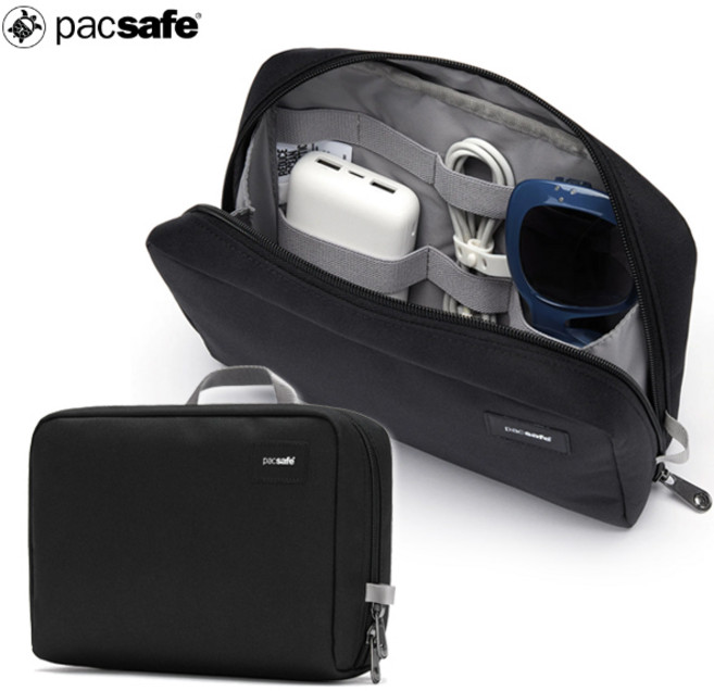 팩세이프 RFID세이프 여행용 기어 파우치 / PACSAFE 전자기기 장비 보관 디지털 테크 파우치 가방 여권지갑 해외 유럽여행 RFID스캔차단 안티스키밍