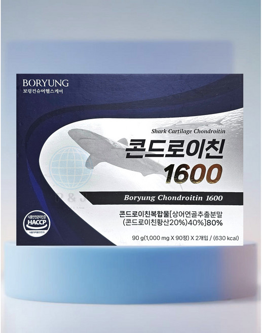 [약국용] 보령 콘드로이친 1600 철갑상어콘드로이친 180정 3개월 관절건강, 1개, 90회분