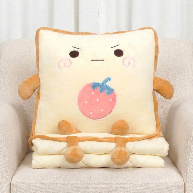 모레아오브제 귀여운 사계절 쿠션 담요 블랭킷 낮잠이불