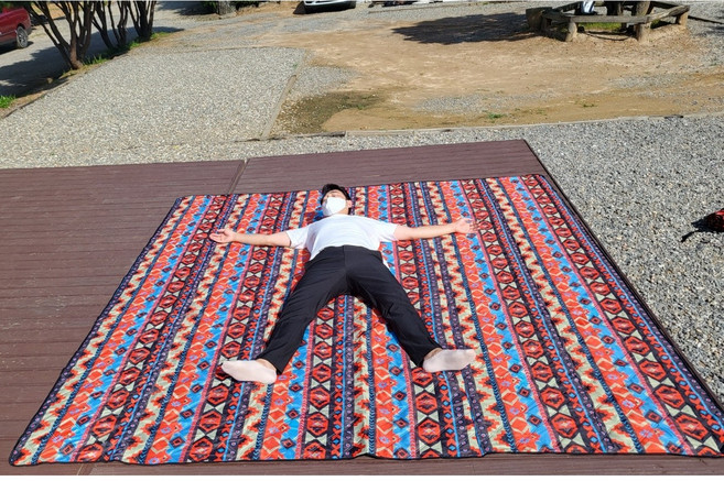 캠핑앤트리 대형돗자리, 혼합색상