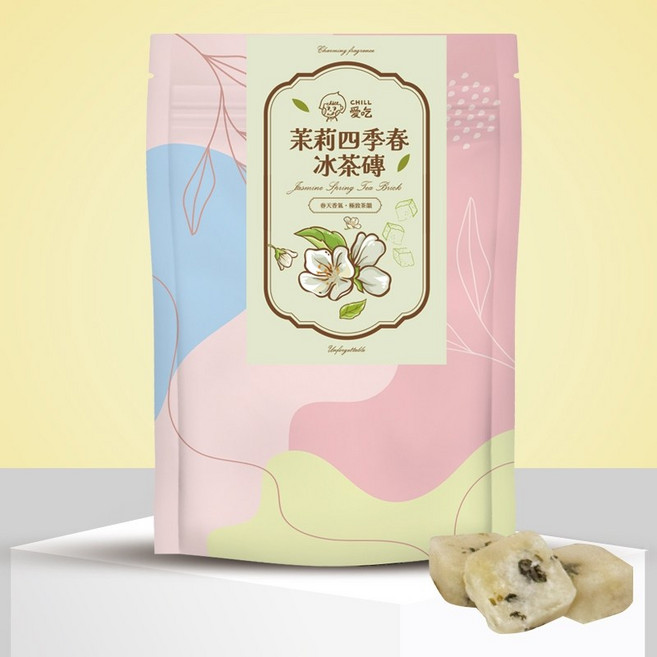 茉香四季春茶磚 - 台灣四季春 茉莉花, 1個, 茉香四季春茶磚170g