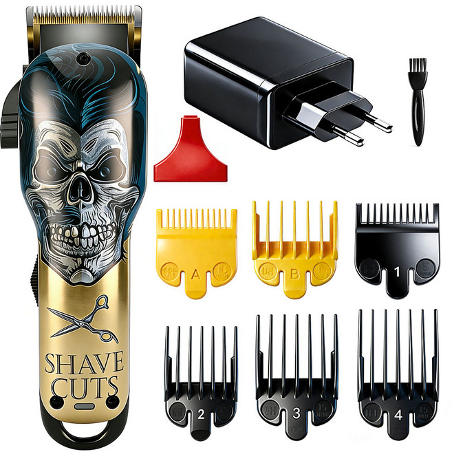 BESTBOMG 전문가용 남자 헤어 바리깡 이발기 클리퍼 미용실 전동 이발기, Y4-X4
