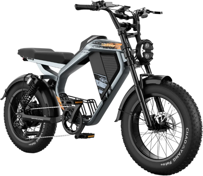 Luckeep 전기자전거 자토바이 삼성배터리 배달용 고출력 출퇴근용 52v 1500w M5-Max, 그레이, 알루미늄