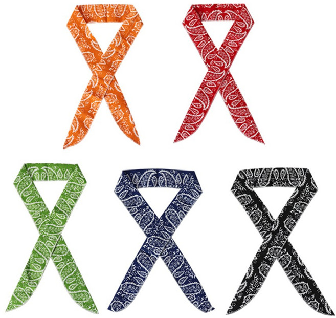 오시요마켓 필드라이프 여름 냉동 쿨 스카프 머플러, 블랙