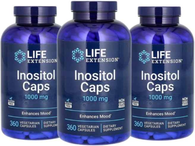 [2+1] Life Extension 라이프 익스텐션 이노시톨 1000mg 360정 베지 캡슐 Inositol 라이프익스땡땡, 3개 - 쿠팡