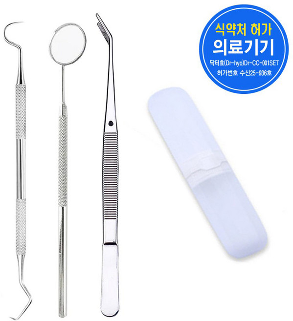 닥터효 수동식 의료용 치석제거기 세트, 1개, 닥터효(Dr-hyo) Dr-DC-001 SET