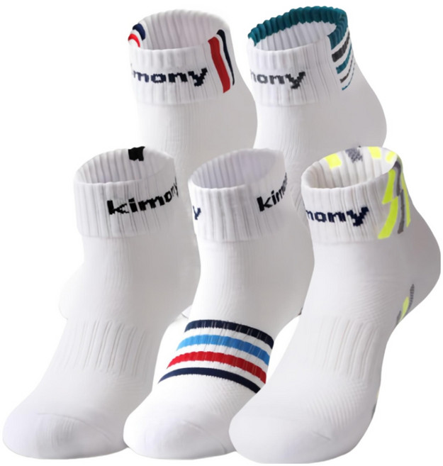키모니 라이트삭스 중목 스포츠 남자양말 5족세트, (505)M6