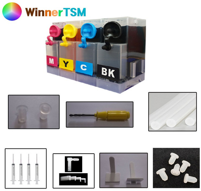 무한잉크공급기 / 잉크충전기 필요부품 (고무패킹 손드릴 고정클립 ㄱ자밸브 핫멜트스틱 잉크선마개 잉크주입용 주사기), 1개, 핫멜트스틱 1개