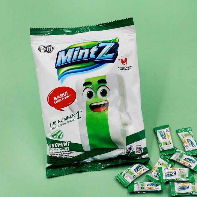 임박할인 민트지 듀오민트 103.5g 츄잉캔디 봉지, 1개