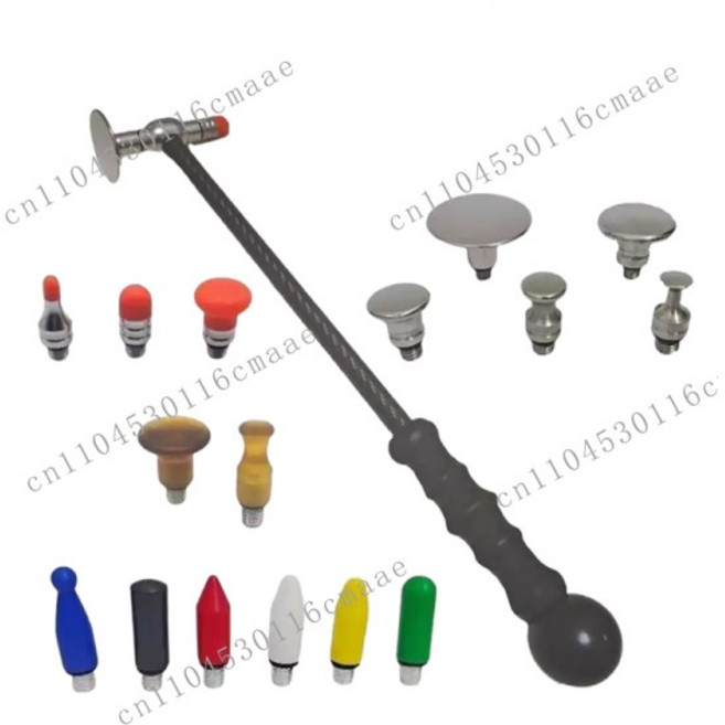 자동차 덴트 수리를 위한 새로운 타입의 카본 파이버 해머 플라스틱 해머 테이퍼 툴 키트 티타늄 합금 흡착