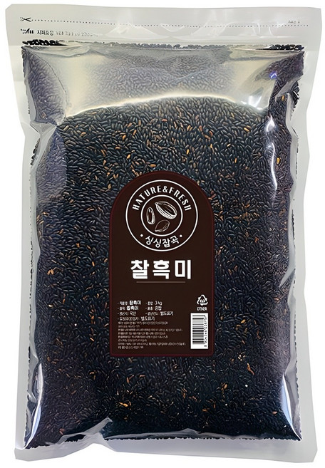싱싱잡곡 찰흑미, 3kg, 1개