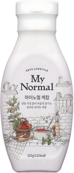 마이노멀 저칼로리 케찹, 310g, 1개