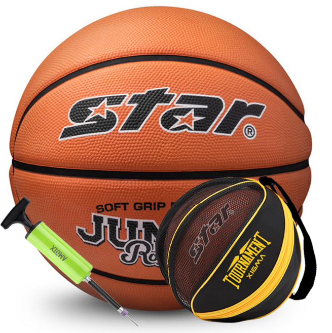 농구공 점보 루키 천연고무 소프트터치 최적의 그립감, 1개