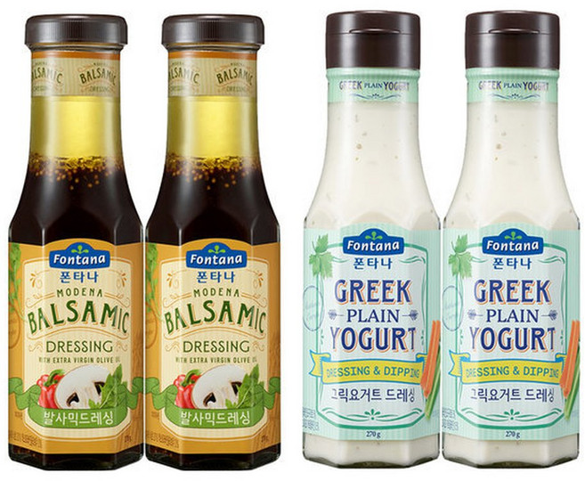 드레싱 발사믹 2개&그릭요거트 2개, 2개