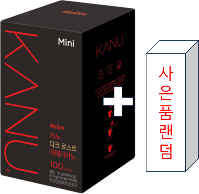 카누 미니 다크로스트 아메리카노 100T, 900mg, 100개입, 3개