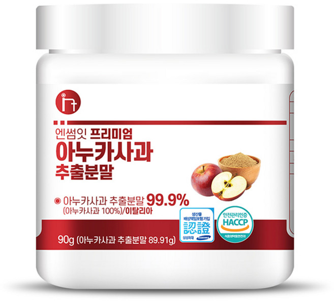 엔썸잇 프리미엄 아누카사과 추출분말 100% 비오틴, 90g, 1개