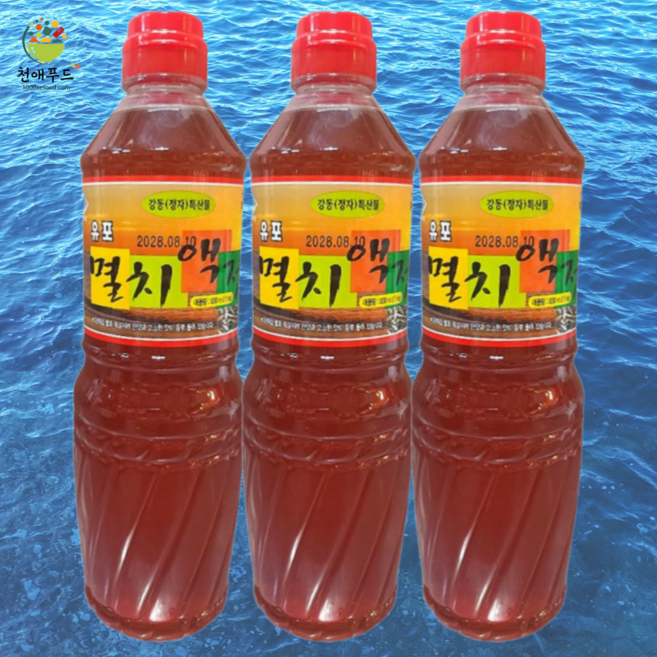 울산 정자 유포 감칠맛 김장용 멸치액젓, 1kg, 2개