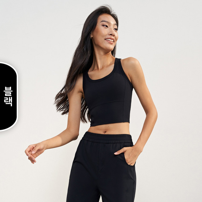 Sopterra 여성 운동용 브라탑 크롭 요가탑 일체형