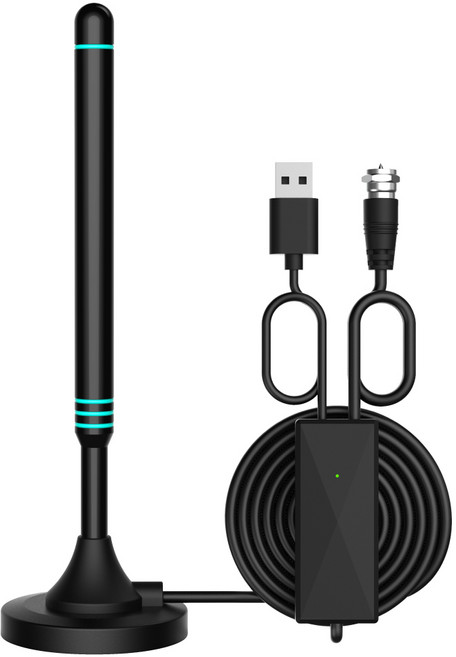 인네트워크 UHD/HD 지원 공중파 지상파 수신기 디지털TV 수신 실내용 캠핑용 DTV 무지향성 실내 안테나 5M, 1개, IN-ANTM4