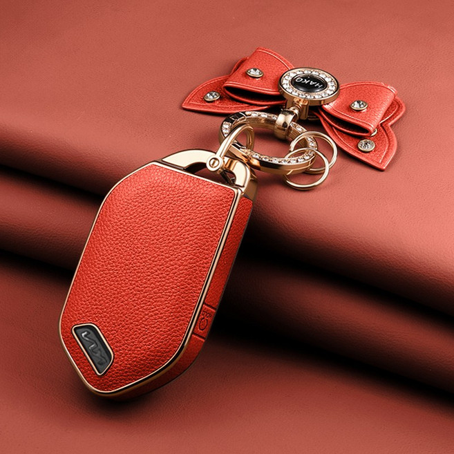 HAKO 소프트2.0 가죽TPU 차키케이스+나비키링 (5버튼/7버튼), K-11 (5버튼), 오렌지