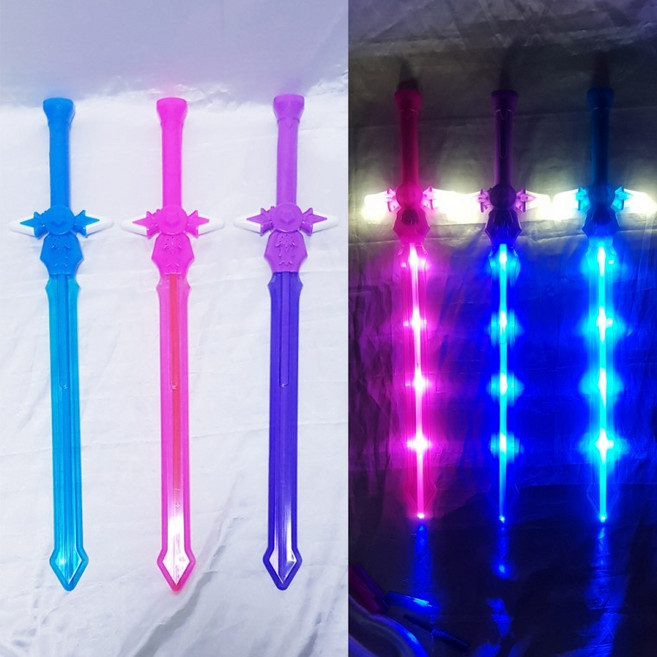 도모아 소리나는 포인트 led광선검 전자칼 응원검 야광칼 장난감칼 귀칼, 컬러_퍼플