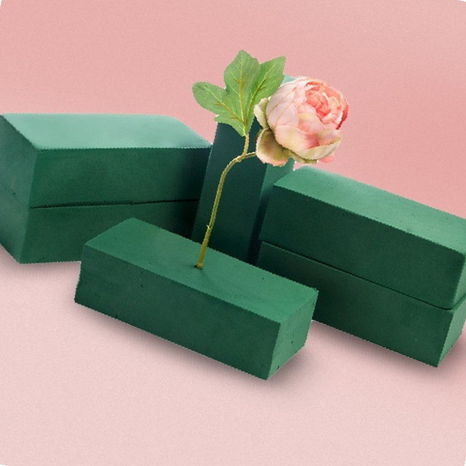 플로랄 스펀지 꽃꽂이 블록 꽃장식 화훼 장식 꽃고정 화분, 1개