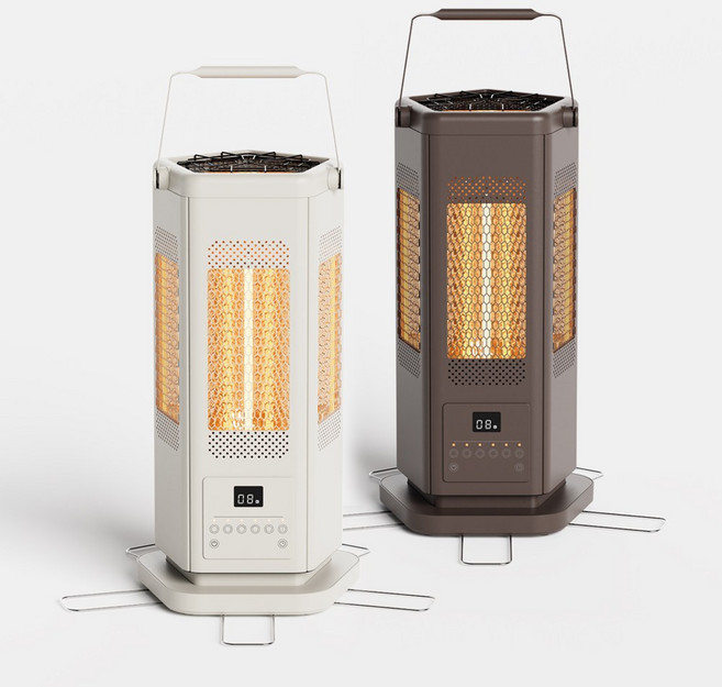 한일전기 가정용 사무실 카본 전기히터 오방난로 6방난로, EHVC-60000I 아이보리