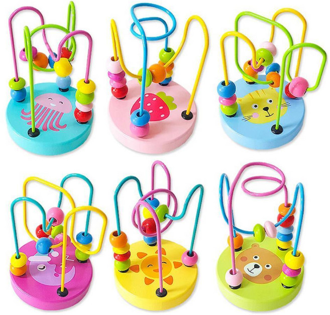소근육 구슬옮기기 미니 롤러코스터 아기교구 어린이집 아동교구 소근육장난감 놀잇감, 1개