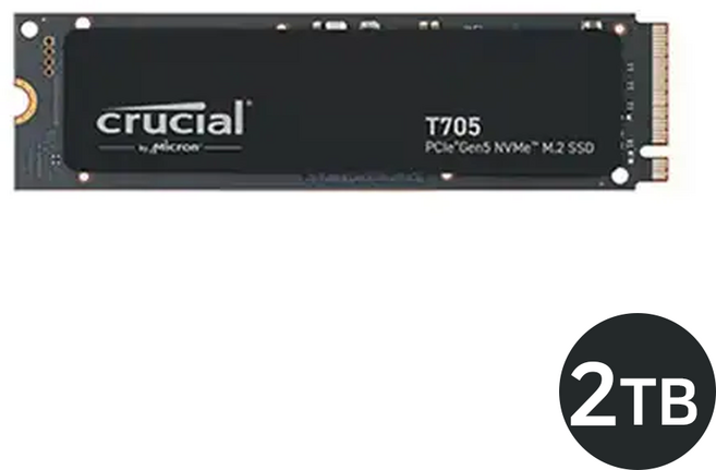 MICRON 마이크론 Crucial T705 2280 NVMe M.2 SSD 2TB 대원씨티에스 (PCIe5.0 Gen5/DRAM/TLC), Crucial T705 Gen5