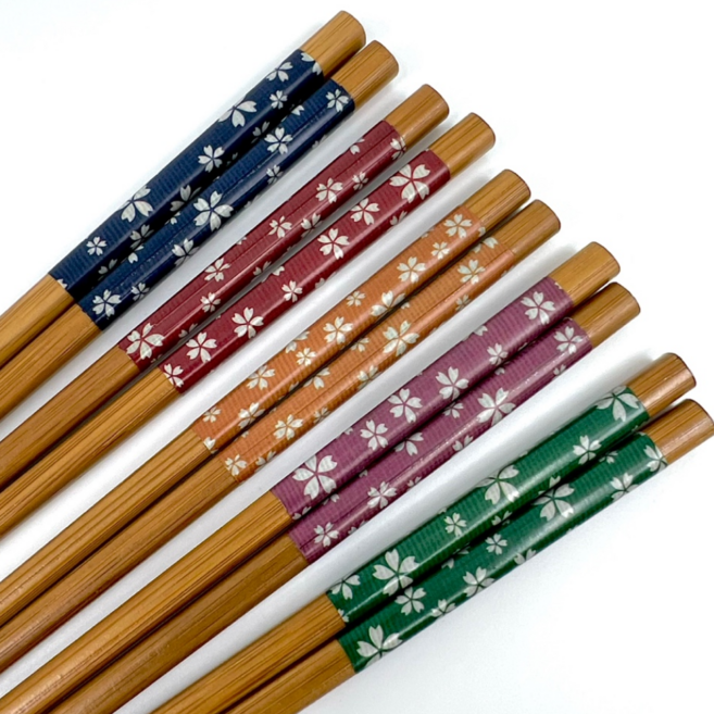 디와이홈 이시다 일본 고급 대나무젓가락 3종 5P, 1세트, 꽃