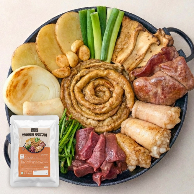 성수노루 한우곱창모둠구이, 3개, 300g