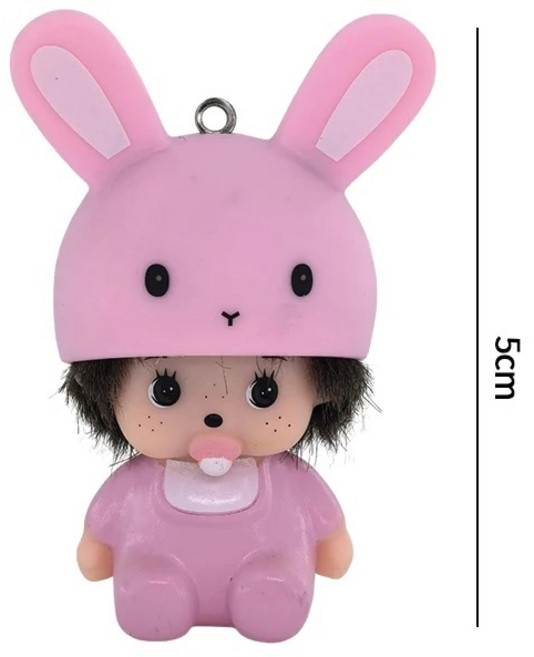 몬치치 미니 피규어 키링 자동차 장식 카와이 인형, S19