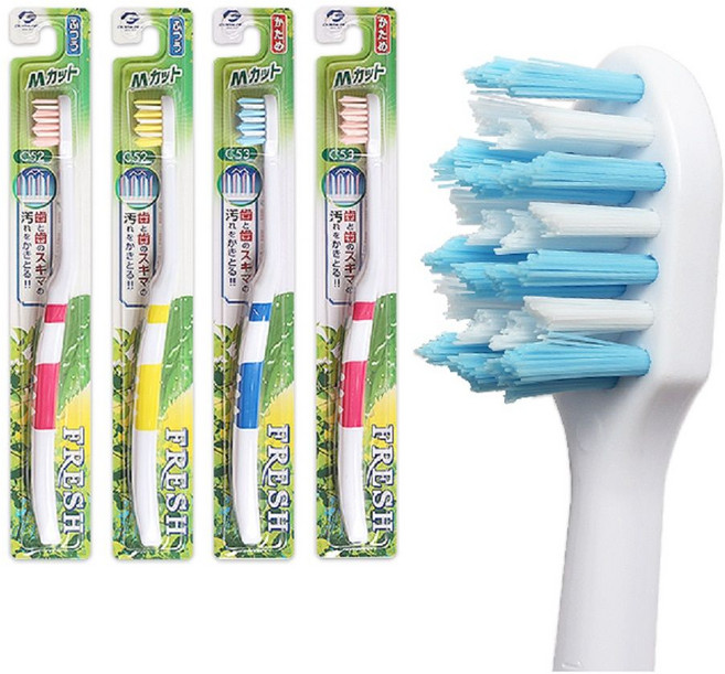 덴탈프로 프레쉬 기능성 칫솔 교정용 M컷 강한모 MC53+to1018ea tor*518bk, 1개