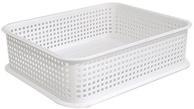 창신)멀티바스켓(화이트/4호/400x320x110mm), 본상품선택, 1개